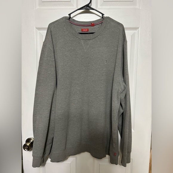 𝅺IZOD Pullover Sweater Mens Size XXL 2XL Gray Soft - Picture 1 of 4